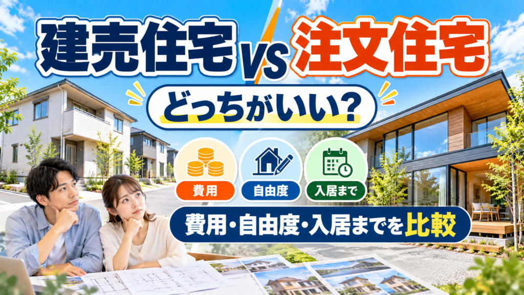建売住宅 注文住宅 比較
